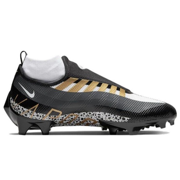 Nike Vapor Edge Pro 360 Safari Black Gold Football Cleats Mens Sz 14 DQ3670-002 - Picture 3 of 8